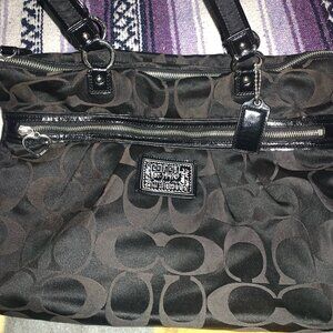 Black Coach Tote Bag